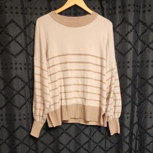 Striped Beige Sweater